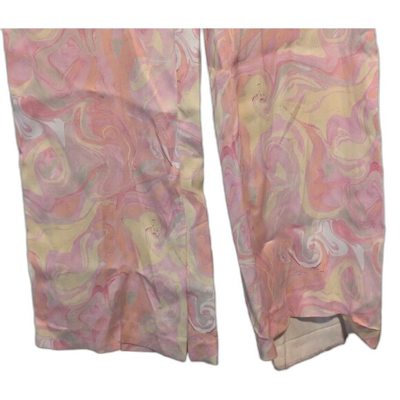 Zara Women's Flare Pants Retro Flowers Split Bottom Size Medium Excellent Shape - Picture 8 of 16